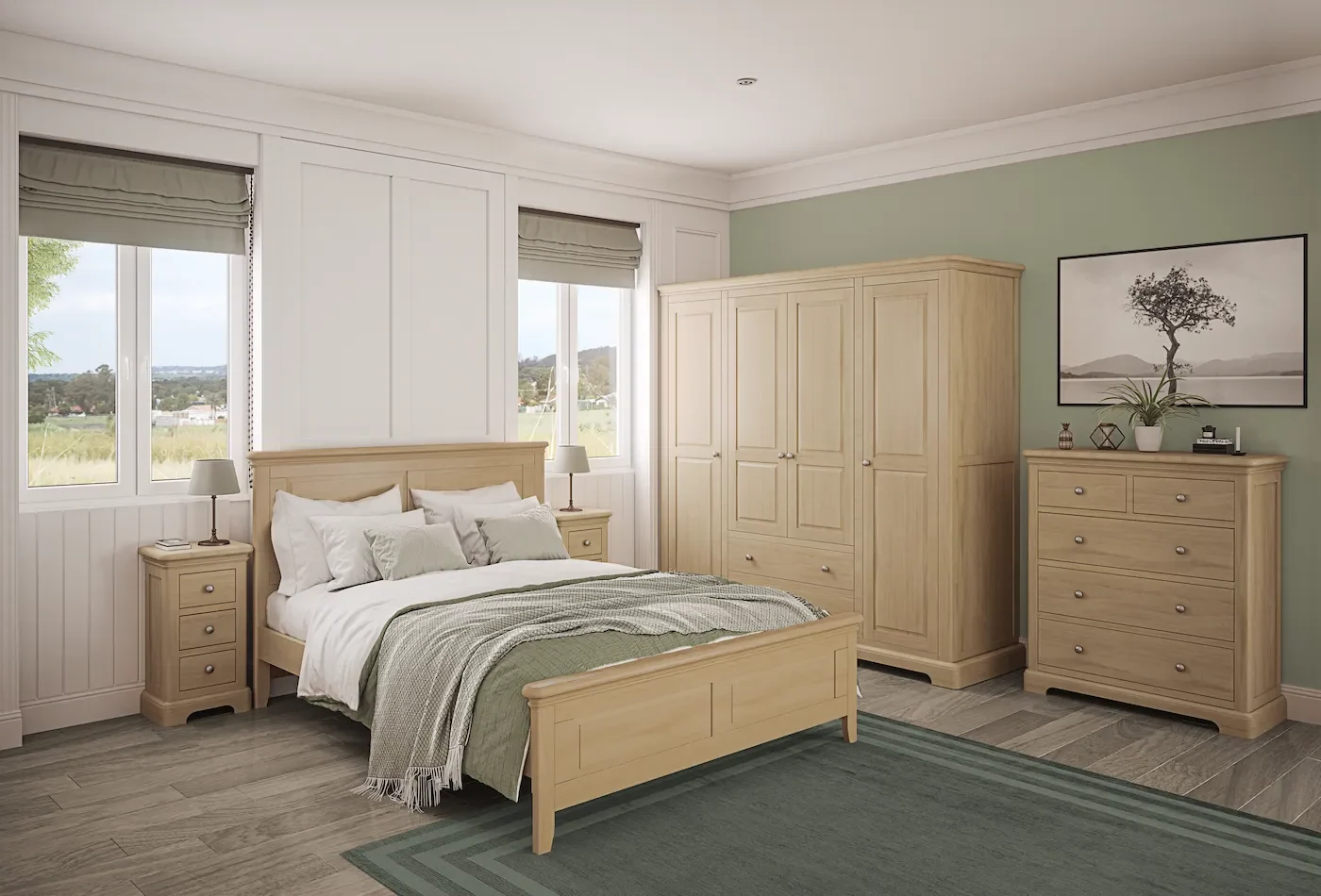 Salcombe Oak Bedroom