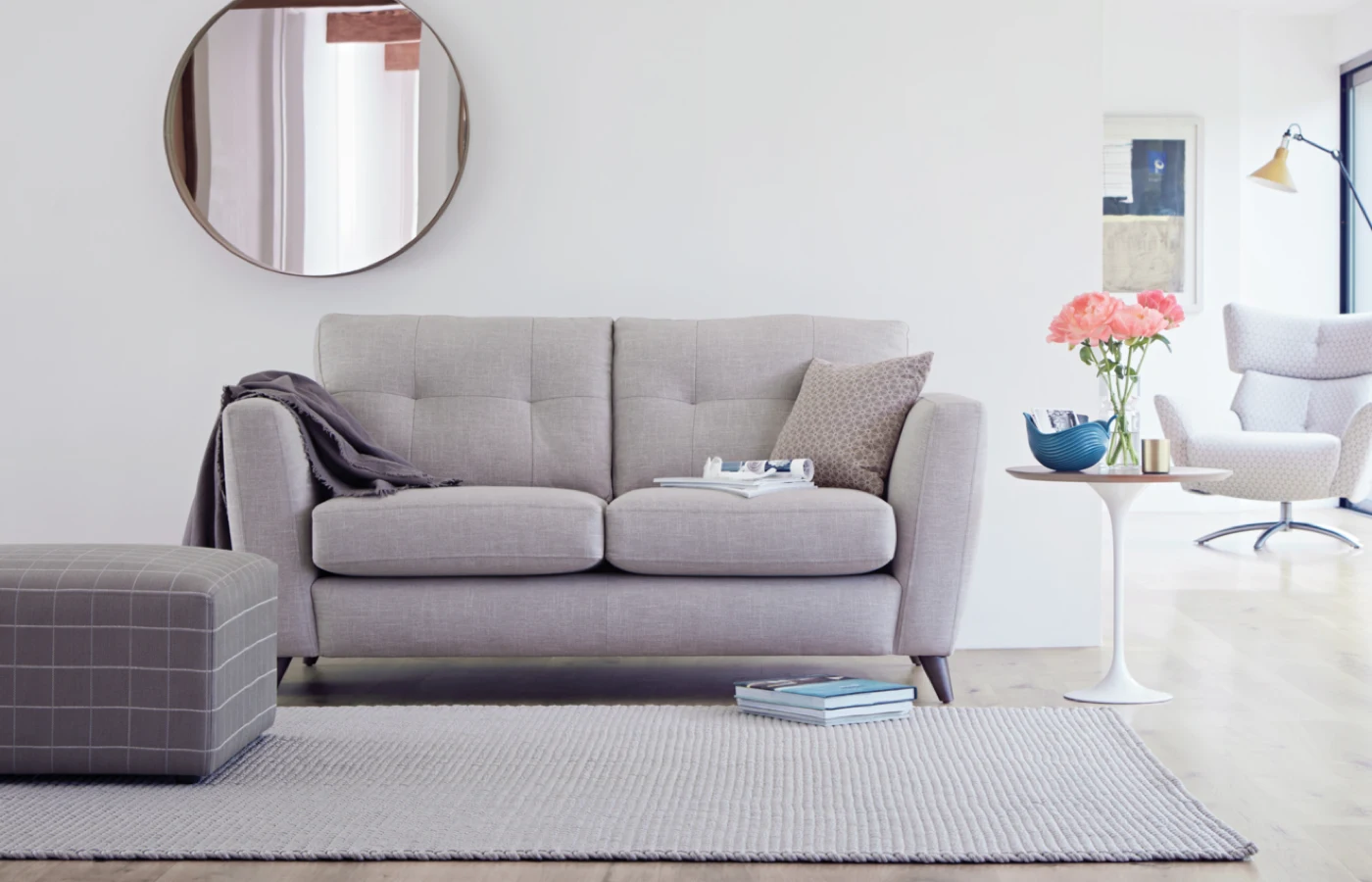Lounge Co Holly Grey Sofa
